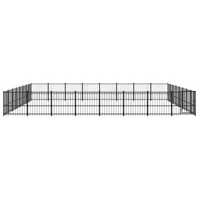 vidaXL Vanjski kavez za pse čelični 60,22 m²
