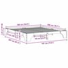 vidaXL Krevetna konstrukcija Vosak smeđa 180 x 200 cm