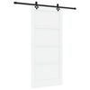 vidaXL Klizna vrata 93 x 202 cm Konstruirano drvo Bijela i crna