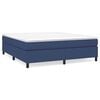 vidaXL Okvir za krevet s oprugom plavi 180x200 cm od tkanine