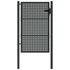 vidaXL Vrtna vrata antracit 100x150 cm čelik