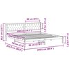 vidaXL Krevetna konstrukcija Crna 200 x 200 cm Čvrsto borovo drvo