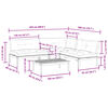 vidaXL 4-dijelni set vrtnih sofa od paleta s jastucima od drva bagrema