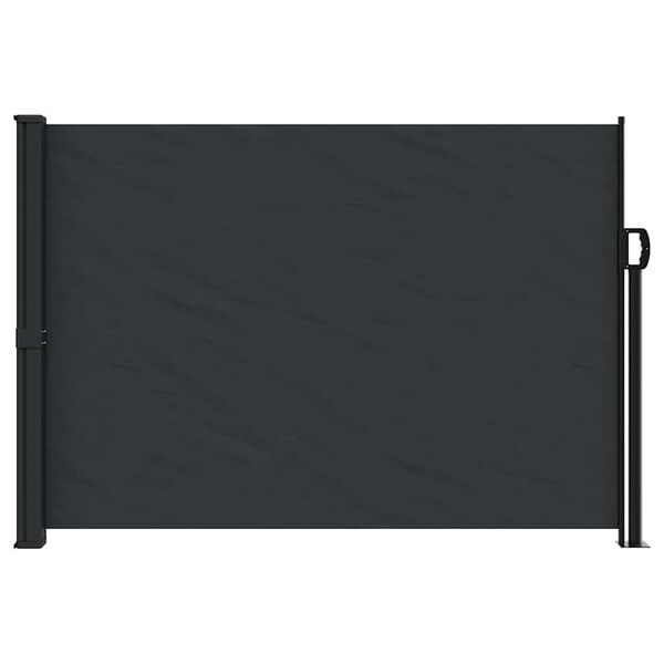 vidaXL Bočna tenda na uvlačenje crna 140 x 300 cm