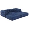 vidaXL Modularni kauč 2 pcs Indigo 140 x 70 x 56 cm tkanina