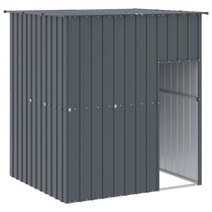 vidaXL Kućica za pse s krovom antracit 165x153x181 cm pocinčani čelik