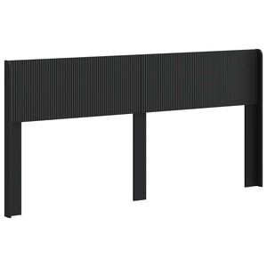 vidaXL Uzglavlje Crna Konstruirano drvo
