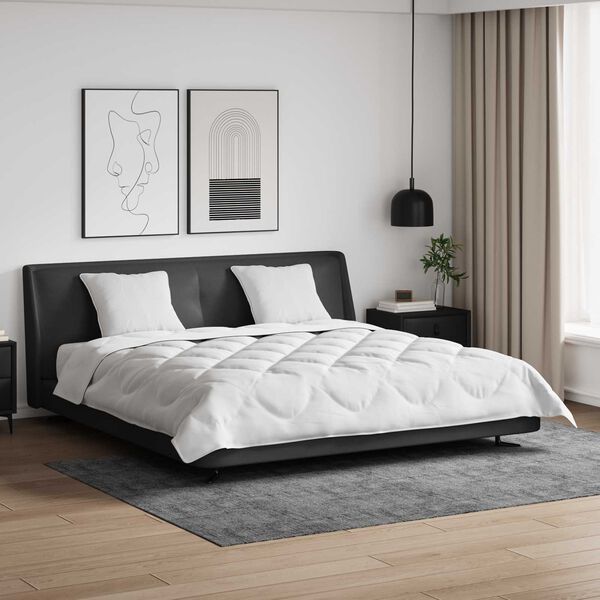 vidaXL Poplun s jastukom 3 pcs Bijelo Mikrofibra