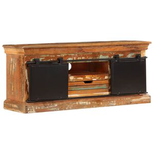 vidaXL TV ormarić od masivnog obnovljenog drva 110 x 30 x 45 cm
