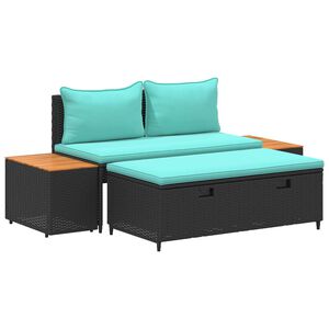 vidaXL Set vanjskih sofa 4 -Seater 4 kom. 55 x 30 x 39 cm Pravokutni