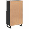 vidaXL Highboard Crna 60 x 36 x 110 cm Konstruirano drvo