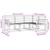vidaXL Set vanjskih sofa 4 pcs Prirodna Čvrsto drvo akacije