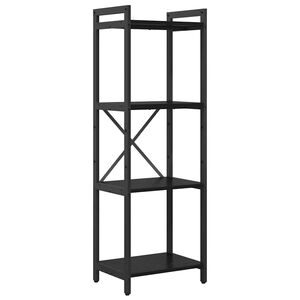 vidaXL Polica 40 x 30 x 119 cm Konstruirano drvo Crni hrast