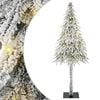 vidaXL Božićno drvce s 300 LED svjetlima Bijelo 210 cm PE i čelik