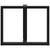 vidaXL Noge za blagovaonski stol T-oblika 2 kom Crne 90x35x(72-73) cm Čelik