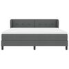 vidaXL Krevet s opruga kutije Tamno siva 180 x 200 cm tkanina