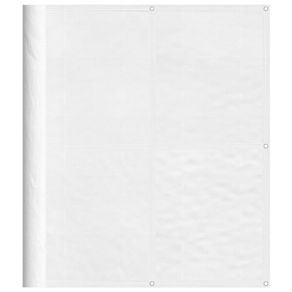 vidaXL Balkonski zaslon bijeli 120x800 cm 100 % poliester Oxford