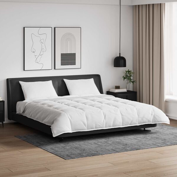 vidaXL Set deka s jastukom 3 pcs Bijelo Perje