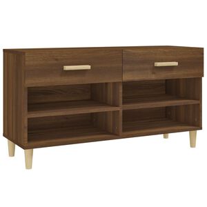 vidaXL Ormarić za cipele smeđi hrast 102x35x55 cm konstruirano drvo