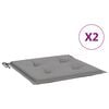 vidaXL Jastuci za vrtne stolice 2 kom sivi 40x40x3 cm od tkanine