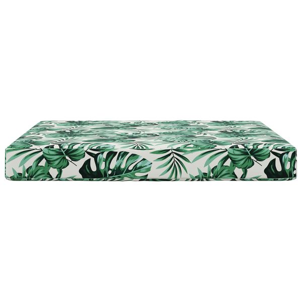 vidaXL Jastuk za vanjsku sofU Uzorak lista 80 x 80 x 8 cm Poliester