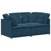 vidaXL Modularna sofa s jastucima, plava bar&scaron;unasta