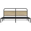 vidaXL Metalni okvir kreveta bez madraca boja hrasta sonome 183x213 cm