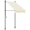 vidaXL Tenda na uvlačenje krem 100 x 150 cm od tkanine i čelika