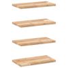 vidaXL Plutajuće police 4 kom 60x20x2 cm Neobrađeno puno drvo akacije