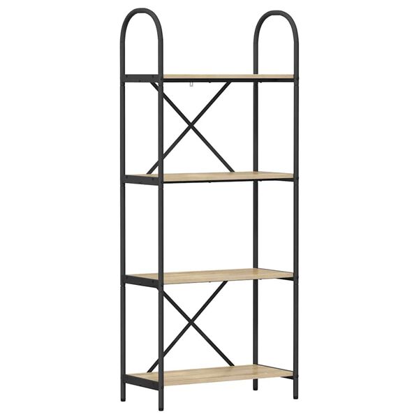 vidaXL Polica Sonoma hrast 60 x 30 x 146 cm Konstruirano drvo