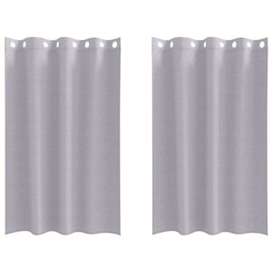 vidaXL Zavjese za blackout s prstenovima 2 pcs Metalna Siva