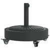 vidaXL Baza suncobrana s kotačima za stupove &Oslash; 38/48 mm 27 kg okrugla
