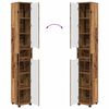 vidaXL Kupaonski ormar Staro drvo 30,5 x 30 x 195 cm Konstruirano drvo