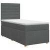 vidaXL Boxspring krevet s madracem Tamnosiva Jjedan Tkanina