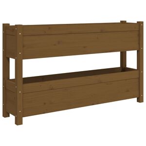 vidaXL Sadilica smeđa boja meda 112x25x66 cm od masivne borovine