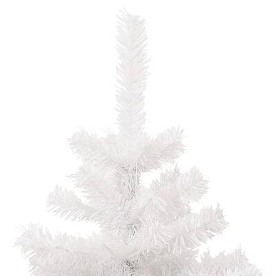 vidaXL Spiralno osvijetljeno božićno drvce sa stalkom bijelo 180cm PVC