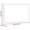 vidaXL LED kupaonsko ogledalo boja sivog hrasta 60x8,5x38 cm drveno