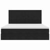 vidaXL Krevet s prostorom za pohranu s LED-om Crna 180 x 200 cm Bar&scaron;un