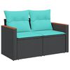 vidaXL 8-dijelni set vrtnih sofa od poliratana s jastucima sivi