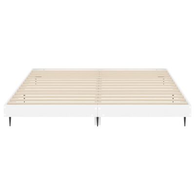 vidaXL Okvir za krevet visoki sjaj bijeli 180x200 cm konstruirano drvo