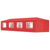 vidaXL &Scaron;ator za zabave 1200 x 300 x 255 cm Crvena PE i čelik