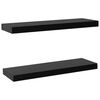 vidaXL Plutajuće zidne police 2 kom crne 60 x 20 x 3,8 cm