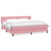 vidaXL Box Spring krevet s madracima ružičasti 180x210 cm bar&scaron;un