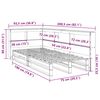 vidaXL Krevet s regalom za knjige bez madraca 75 x 190 cm od borovine