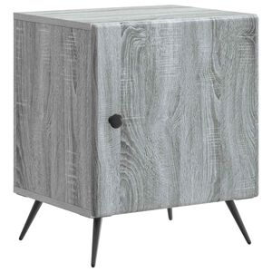 vidaXL Noćni ormar Siva sonoma 43 x 34,5 x 50 cm Konstruirano drvo
