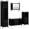 vidaXL Set ormarića za kupaonicu 4 kom. Crni hrast 40 x 36 x 181 cm