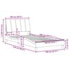 vidaXL Okvir za krevet bez madraca Hanko plava 100x200cm od tkanine