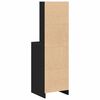vidaXL Highboard Crni hrast 40 x 40,5 x 135 cm Konstruirano drvo