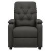 vidaXL Električni masažni naslonjač tamnosivi od tkanine
