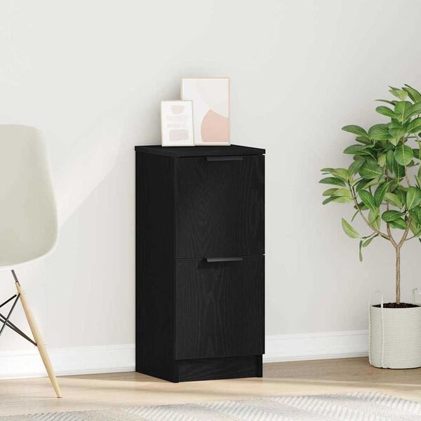 vidaXL Kreveta Crni hrast 30 x 30 x 70 cm Konstruirano drvo